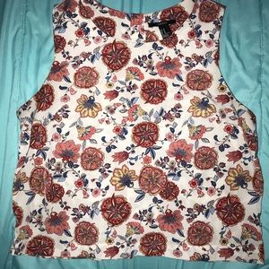 Floral pattern tank top